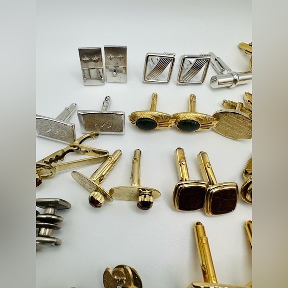 Vintage Most Are Signed Swank Cufflinks And Tie Clips - Picture 5 of 11